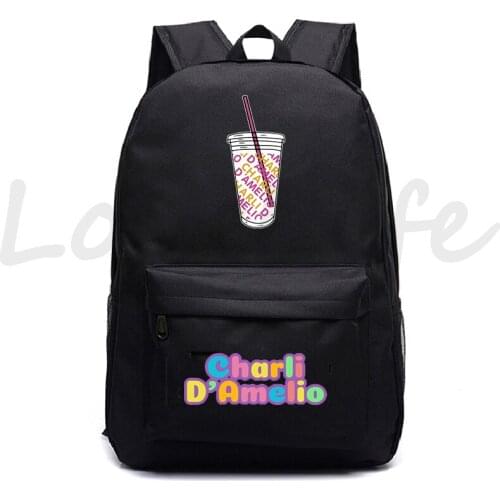 Female Charli Damelio Backpack Women Casual Knapsack boys girls School Backpacks Hiking Rucksack Bookbags Schoolbag Mochila