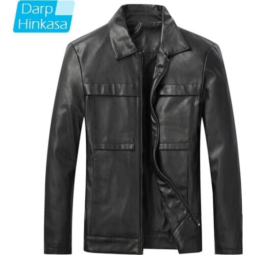 2020 Winter New Brand Men Casual Motor Leather Jacket Fashion Spliced Motorcycle Leather Jacket Coat Men