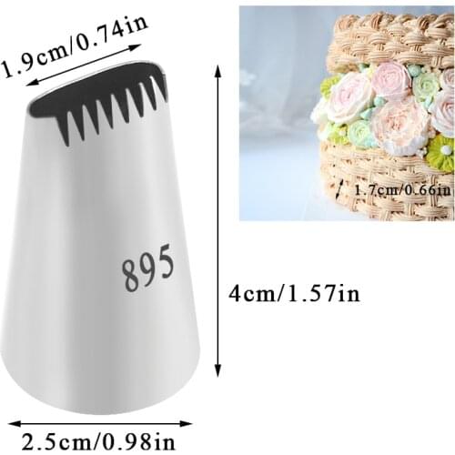 1PCS Basket weave Piping Nozzle For Creating Rose Petal Shape Decorating Icing Tip Baking &Pastry Tools Bakeware #895