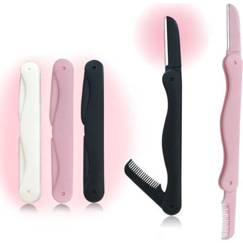 20pcs Folding Brow Trimmer Eyebrow Razor Facial Remover Trimmer Shaver Blade Eye Brow Epilator Shaper Brow Knife