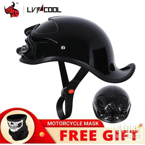 2021 Motorcycle Helmet Retro Riding Helmet Motorbike Moto Biker Protection Gear Racing Scooter Matter Vintage Half Helmet Women