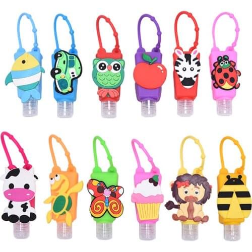 30ml Halloween Christmas Silicone Mini Hand Gel Holder Portable Safe Gel Holder Travel Shampoo Soap Dispenser Bottle 1PC