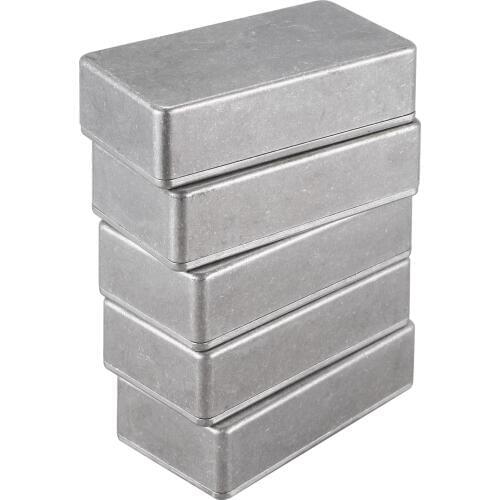 5 Pcs Guitar Effects Pedal Aluminum Stomp Box Enclosure for DIY Guitar Pedal Kit 1590B