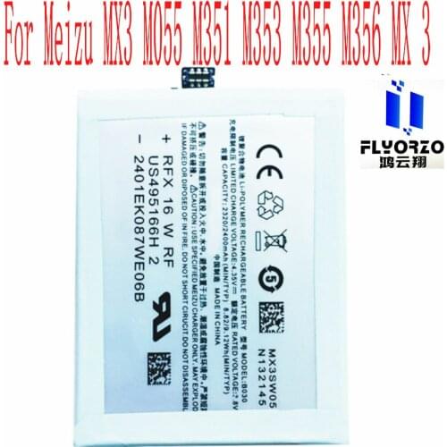 100% Brand new High Quality 2400mAh B030 Battery For Meizu MX3 M055 M351 M353 M355 M356 MX 3 Mobile Phone