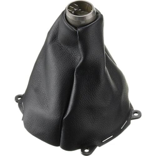 Auto Manual Gear Shift Boot PU Leather Black Stitched for 06-12 Black Archive Cover Boots Car Accessories