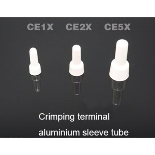 CE-1 2 5 closed end cable connector Nylon inflaming retarding Cu tube Crimp Caps 22-14 AWG Connectors High temperature 94V0