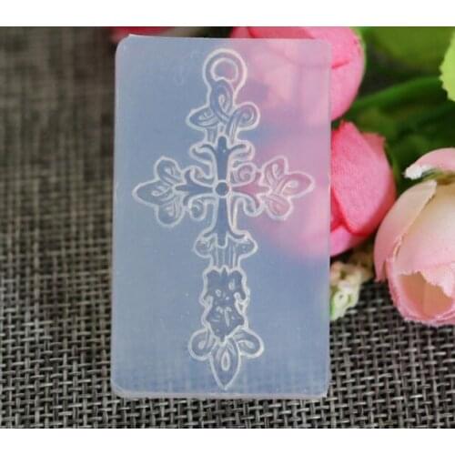Cross diy resin decorative craft silicone mold for epoxy resin jewelry making necklace jewelry DIY scrapbooking tools