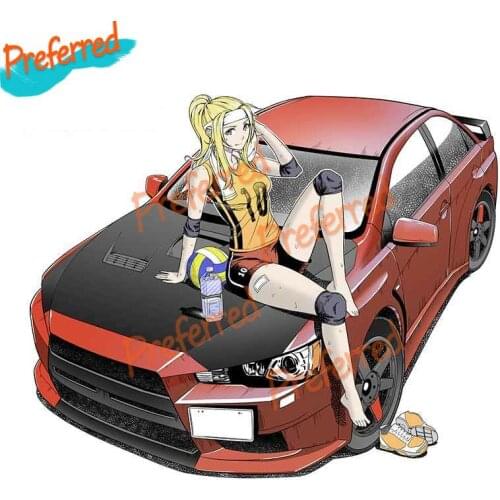 For Car with Youth ANIME Window Decal Motocross Racing Laptop Helmet Trunk Wall Vinyl Car Sticker Die Cutting