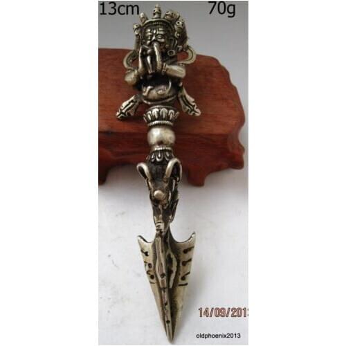 Exquisite Chinese antique copper Buddhist weapon