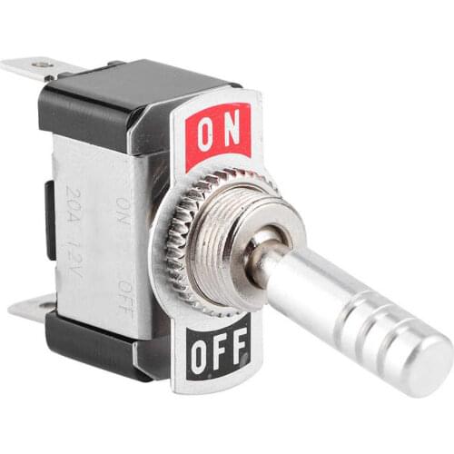 Jtron Racing Car Rocker Toggle Switch Second Gear Instrument Toggle ON-OFF Rocker Switch Universal 12V 20A Car Switch