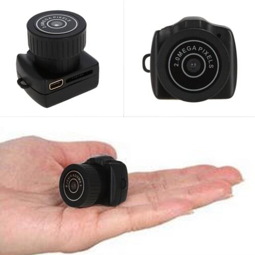 16GB Card+New Tiny Mini Micro Camera Camcorder HD DV DVR Camera (Color: Black)