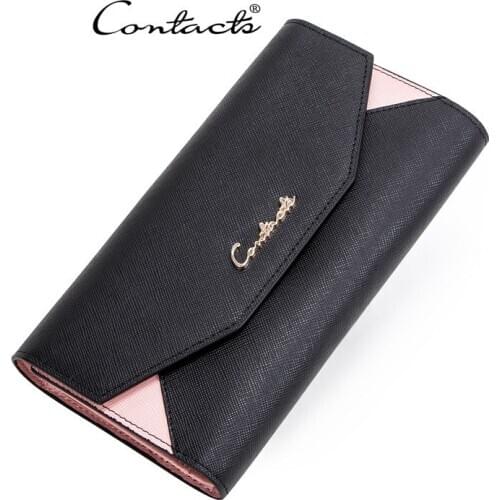 Wallets for Women Vintage Cowhide Ladies Wallet Leather Clutch Bag Large Capacity Multifunctional Wallet