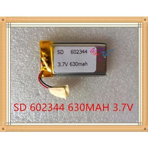 Liter energy battery 602344 liters of energy card Bluetooth speakers built-in rechargeable batteries 630mAh 3.7V