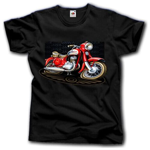 Jawa Motorcycle Shirt S-Xxxl Czech Ddr Germany Motorrad Vintage Ost2019 Hip Hop T Shirt Men Men 100% Cotton Short T Shirt