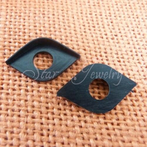 New toy accessories 200pcs 16mm black single toy eyelid fit for 16mm round shape toy safety eyes