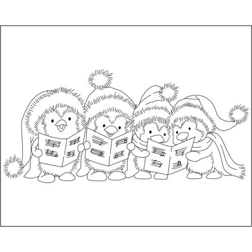 Penguin Ransparent Clear Stamps Silicone Seals For DIY Scrapbooking Photo Album Card Making