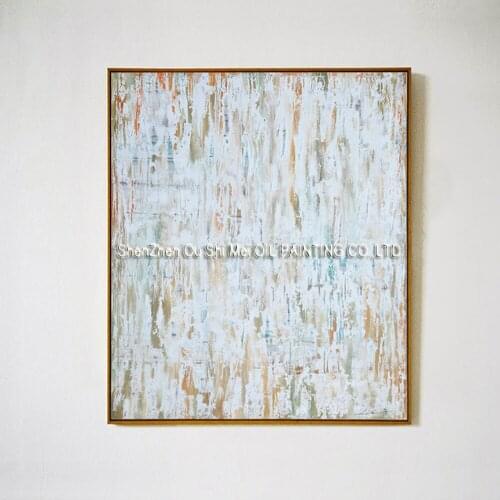 Hand Painted Gifts Oil Painting on Canvas Handmade High Quality White Landsacpe Artwork Abstract for Living Room Canvas Pictures