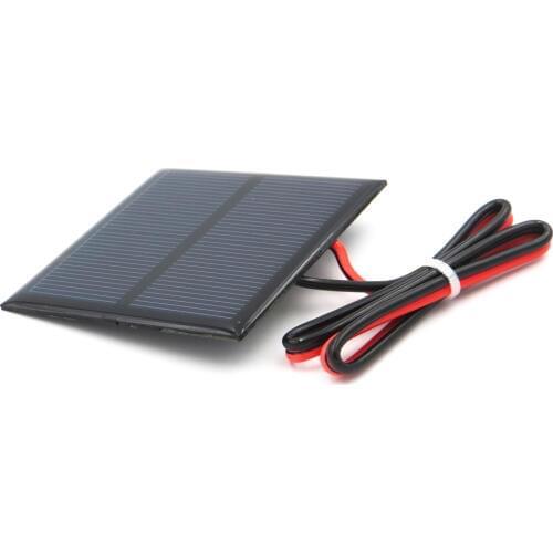 1 V 500mA Solar Panel Portable Mini with wire DIY Module Panel System For Solar Lamp Battery Toys Phone Charger Solar Cells 1V