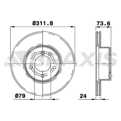 FRONT BRAKE DİSKİ BMW F20 F30 E84 E90 311.8mm 34116774875