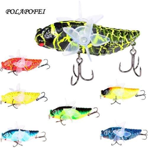 Topwater Insect Fishing Lure Trolling Fish Bait Wobbler 7cm 16g Minnow Artificial Bait Kosadaka Tackle Accessories Pesca D25