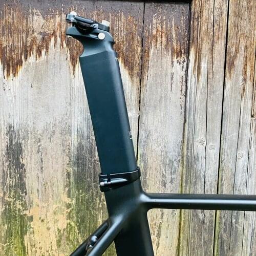 Track bike seatpost fixed gear bike frame matte black Single speed fixie bike frame include Aluminum alloy seatpost