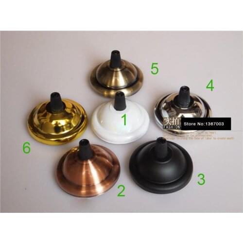15PCS Edison Retro Vintage Iron Ceiling Rose, Small Pendant Lamp Roof Sucking Disk Chassis Light Fitting Accessory DIY