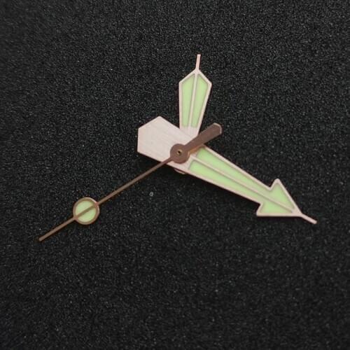 Heimdallr High quality rose golden watch hand super C3 luminous watch hands fit NH35A/NH36A automatic movement