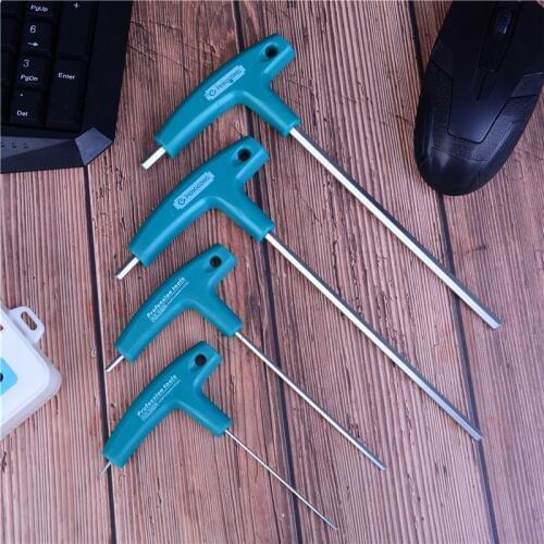 1Pcs 1.5/5/6/3mm High Quality Wrapped Handle T Shape Hex Bit Tip Hexagon Wrench Hand Tool Bolt Driver New Screwdriver