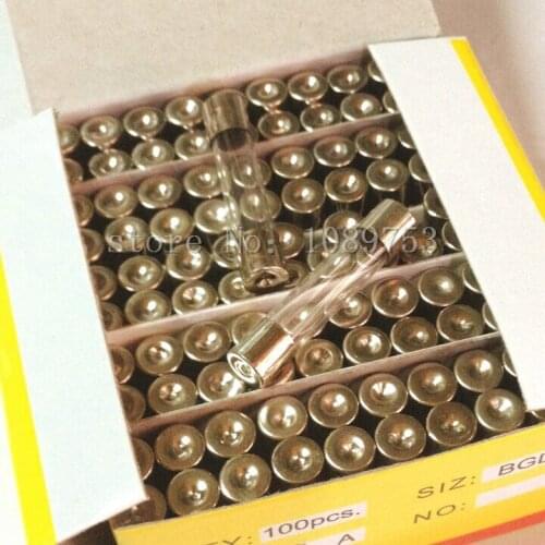100Pcs 20A 20 Amp 250V 5 x 20mm Glass Tube Fuse Fast Blow