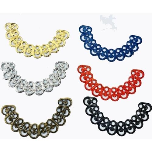 20pcs 53mm Filigree flower Wraps Metal Charms For Embellishment Scrapbook DIY Jewelry Metal Craft Jewelry Accessories