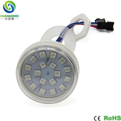 24v 18leds ucs1903 led pixel rgb module 5050 smd bulb digital 60mm pixel christmas lights rgb pixels lamp lighting modules light