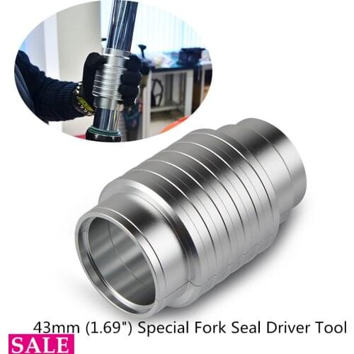 43mm Fork Oil Seal Driver Tool For Honda CBR1000RR CBR1100XX 1100XX 600F4i 929R Anodized 43mm 1.69" Front Fork Oil Seal Driver