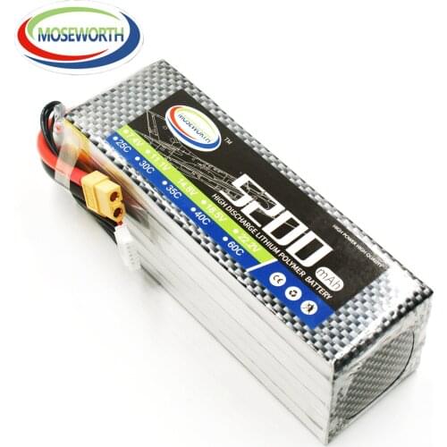 6S 22.2V 5200mAh 60C New Batteries RC LiPo For Remote Control Helicopter Drone Car Airplane Quadcopter Boat Toys Lithium Battery