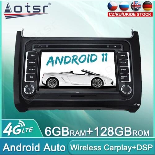Android 11 128GB Car Radio For Volkswagen POLO 2015 - 2017 Audio Multimedia Player GPS Navigation Auto Stereo Head Unit Carplay