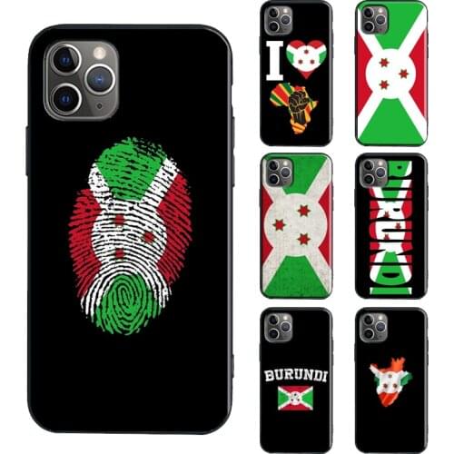 Burundi Flag TPU Case For iPhone XR X XS Max SE 2020 6S 7 8 Plus 12 Pro mini 11 Pro Max Coque Capa