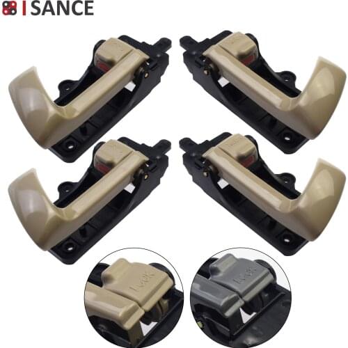 For 2007-2012 Hyundai Santa Fe 2.4L 3.5L Grey Gray Beige Interior Inside Door Handle Front Rear Left Right Driver Passenger