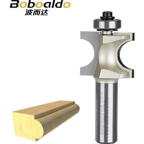 1pcs Bead And Bull Nose Bit With Beading Solid Tungsten Steel Carbide Carving Tool Slotted Woodworking Tools Arden Router Bit