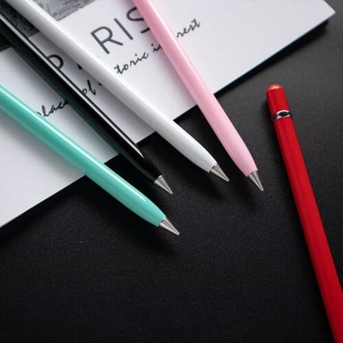 Durable Pencil Inkless Pencil Metal Pencil Eternal Pencil Multicolor Metal Gift Pen Cute School Supplies