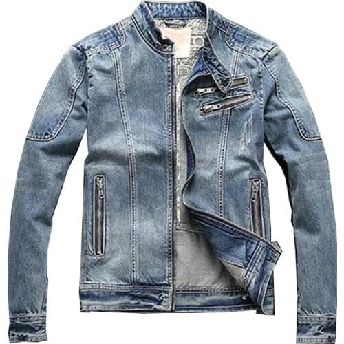 Summer and Spring Mens Jacket Denim Coats Casual Jeans Jackets Automotive Streetwear For Men European Brand Male Clothing A962