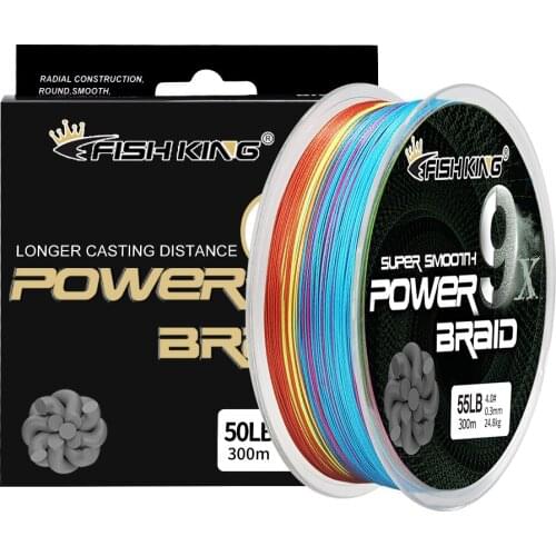 300m PE Fishing Line 9 Strand Reverse Spiral Tech Multifilament Strong Carp Fishing Line 0.12-0.40mm 20-100LB 9.2-45.8KG