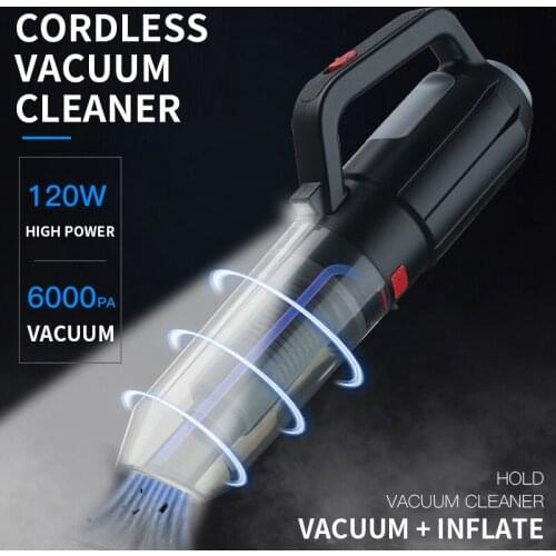 CR3118 Multifunctional Car Vacuum Cleaner 6000PA High-Power Wireless Dust Catcher Household Car Vacuum Sweeper With Lighting