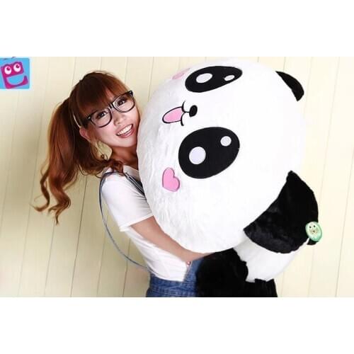 Stuffed animal lovely panda Lying Panda cushion about 27 inch plush toy 70cm panda doll throw pillow wp2610