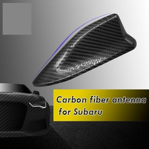 Car Exterior Real Carbon Fiber Car Roof Shark Fin Antenna Trim Cover For Subaru BRZ Toyota 86 2014-2019 Car Styling Accessories