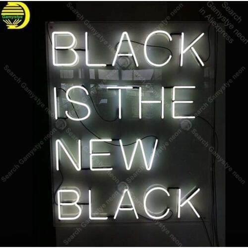 Neon for Black is new black NEON Bulbs LampGLASS Tube Decor Wall Club BedRoom Handcraft wholesale Artwork neon light decor 19x15
