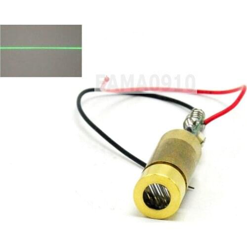 NEW Brass Line 532nm 20mW 3.0-3.7V 12*34mm Green Laser Diode Module w/Driver in