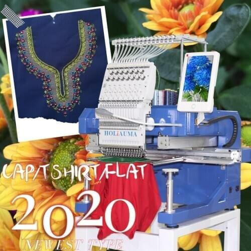 Newest small computerized one head 15 needle embroidery machine HO1501N