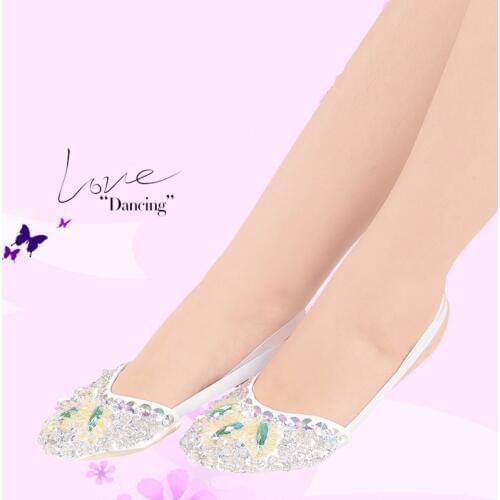 2016 New Belly Dance Shoes with Rhinestones Belly dance costume Women Latin Dancing Shoes Ballet Jazz Shoes for Women S/M/L/XL