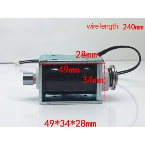New DC6V-18V 6W-70W Solenoid Electromagnet Push Pull Through Type Electric Magnet For Household Appliances Magnet