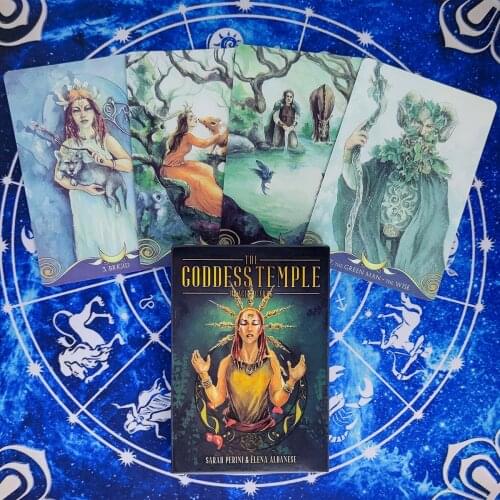 New The Goddess Temple Oracle Card Tarot Cards Guidance Divination Deck Entertainment Parties Board Game 45Pcs/Box