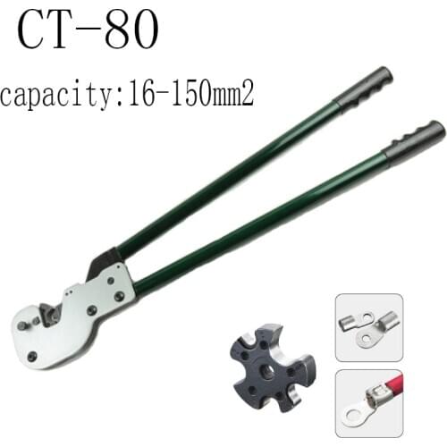 CT-150 large YO terminal crimping tool professional copper tube terminal crimper for non-insulated cable links 16-150mm2